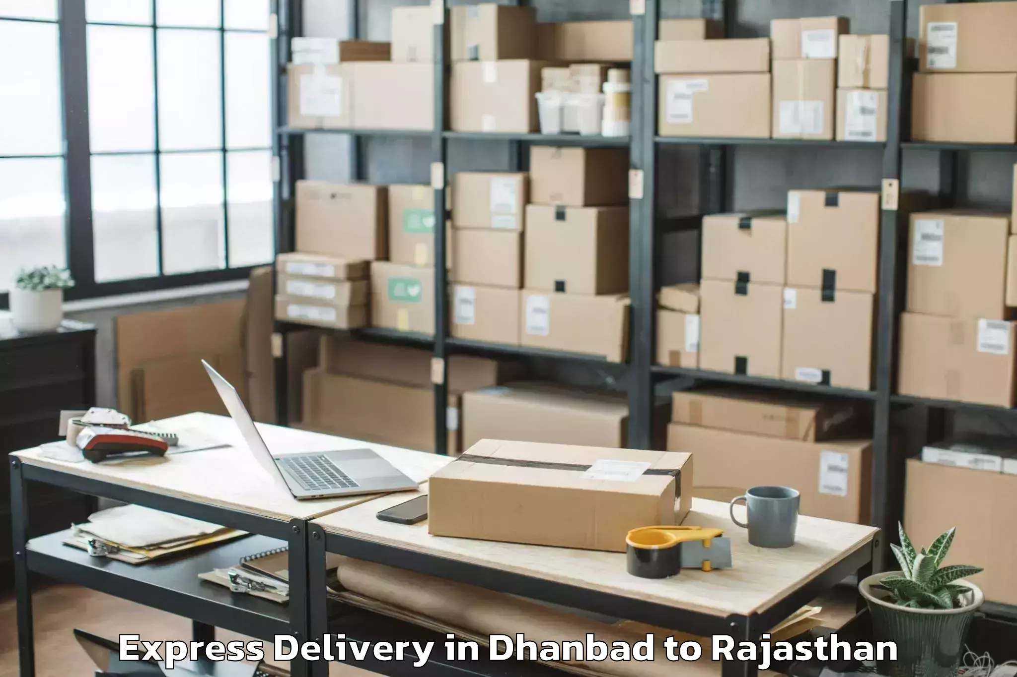 Book Dhanbad to Ladpura Express Delivery